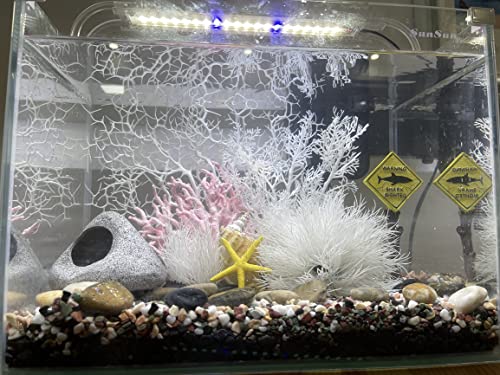 Fish Tank Decorations (fish tank not included), aquarium coral decorations and Aquarium Artificial Plastic Plants Set, betta fish tank accessories coral ornaments aquarium coral Aquarium Décor
