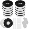 Novabright 32 Pack Filter Replacement Kit Compatible with BiOrb Aquariums Filter Cartridge Accessories10 Carbon Rings 10 Regular Foam 10 Air Stone 2 Cleaner Pad