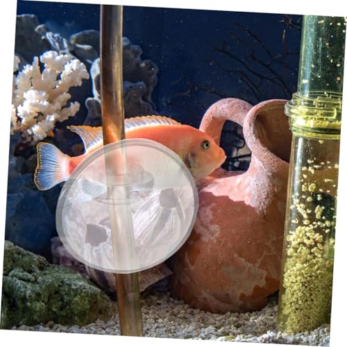 Abaodam 40pcs Fish Tank Accessories Aquarium Hose Clamp with Cup Soft Card Slot Design for Oxygen Tubing and Easy to Install for Aquariums