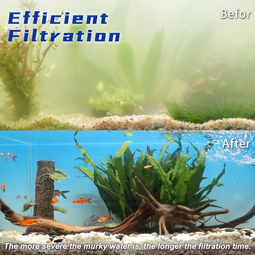 Internal Aquarium Filter for 75-200 Gallons Tank, Removable, Submersible Fish Tank Filter, 400GPH Powerful Pump for Large Fish Tanks, Turtle Tanks, Deodorization Decontamination Filter System - size: 75-200 Gallon