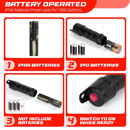Portable Transfer Pump Battery Operated Electric Siphon Pump for Gas, Fuel, Diesel, Water Transfer 2.4 GPM Flow Oil Extractor, 47" Hose-Easy to Use Hand Fuel Pump, Multi-Use Siphon Transfer Pump(Red) - size: 1 Pack Red