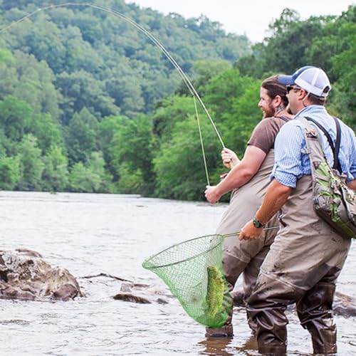 Fishing Net Nylon Replacement Fish Net Foldable Trout Net Without Handle for Freshwater Saltwater