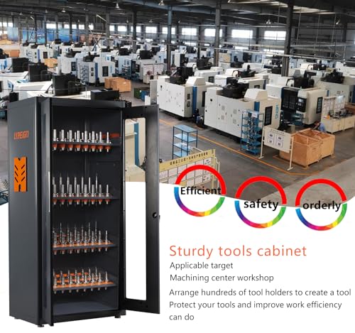 Mass Storage CNC Tool Holder Storage Cabinet, CNC Tool Storage Rack Organizers with Lock, Multi-Purpose CNC Tool Holder Station Suitable for Machinists Workers - size: BT/CAT30-168CAP