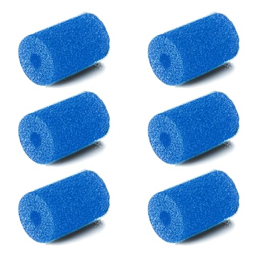for Polaris Pool Cleaner Parts, 6 Pack Sweep Hose Tail Scrubbers Replacement for Sweep Pool Cleaner Fits Polaris 180 280 360 380 480 3900(Blue) - color: Blue-6 Pack