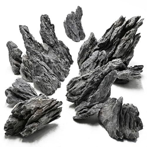 Aquarium Rocks Natural Seiryu Stone 20lb Aquascaping Rocks for Fish Tank Aquarium Landscaping Decoration Paludarium Amphibian Enclosures(3-10 Inches) - size: 20LB(3-10 inches)