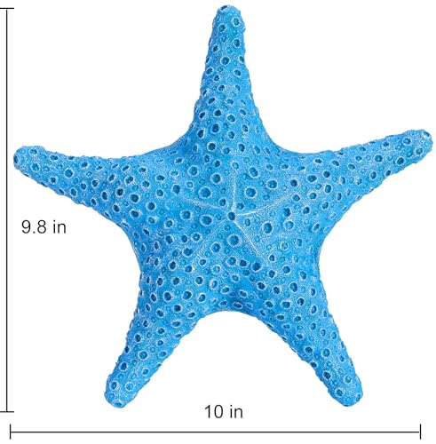 VVGIFTS Blue Ocean Beach Decoration Starfish Resin Wall Hanging Decoration (SkyBlue) - color: Skyblue