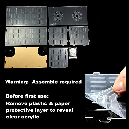 Magnetic Acclimation Box fish Breeder Nursery isolation Tank - size: 12"x6"x6"