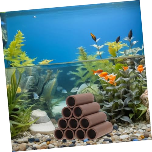 Kisangel 2pcs Aquarium Shrimp Breeding Shelter Durable Hideaway Cave for Fish Tank Attractive Shrimp Habitat Decor Easy Install Spawning Tube for Optimal Breeding Environment