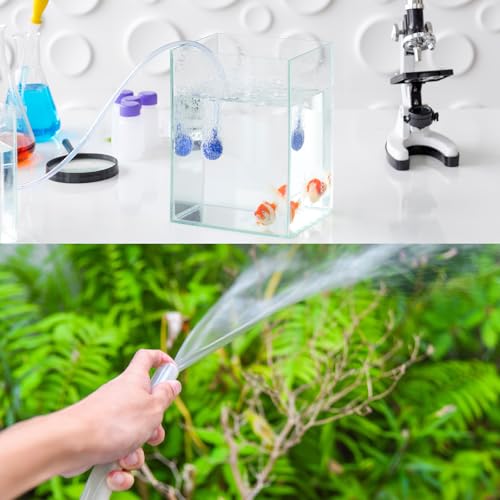 MECCANIXITY 3.3ft Clear Silicone Rubber Tubing 3/8" OD Plastic Tube Flexible Air Hose for Brewing, Wine Making, Pump Siphon, 7mm x 10mm, with 2pcs Clamps - color: Clear, size: 7mm x 10mm