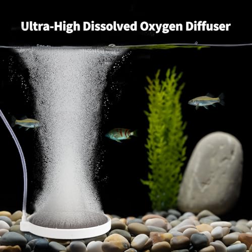 Fish Tank Air Stone, 2 Inch Nano Ultra-High Dissolved Oxygen Diffuser Bubbler, Make Super Tiny Bubbles for 2-30 Gall0n Hydroponics and Aquarium Fish Tank - size: 2 Inch, for 2-30 Gal