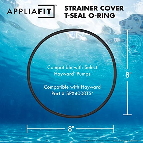 AppliaFit Strainer Cover T-Seal O-ring Compatible with Hayward SPX4000TS for Hayward Northstar Pool Pumps (2003-2007) (3-Pack)