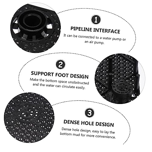 Toyvian 5pcs Aquarium Bottom Pad Fish Tank Divider Sand Separating Plate for Water Circulation and Filtration for Freshwater and Tanks