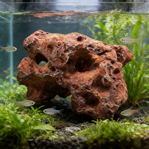 M2cbridge Large Aquarium Resin Holey Rock Decorations Hideouts Mountain Hideaway Caves Aquascaping Color A - color: Color a