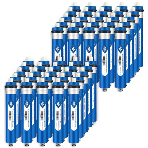 Membrane Solutions 150 GPD Reverse Osmosis Membrane 12" x 2" RO Membrane Water Filter Replacement Fits Under Sink RO Drinking Water Purifier System, 50-Pack - size: 50 Count (Pack of 1), style: 150G
