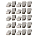 uxcell® 25pcs Stainless Steel Spring U Clip Silver Tone 21.4mm x 12mm
