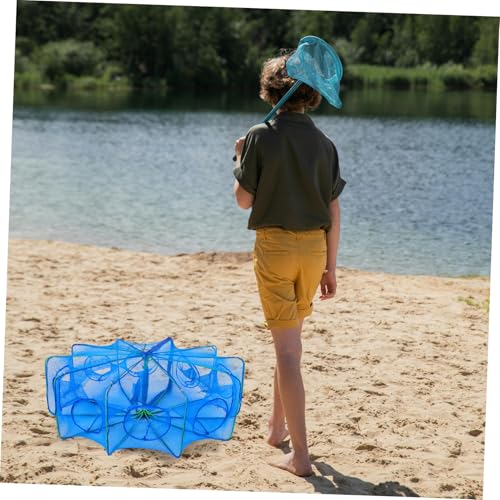 Abaodam Portable Thickened Square Fishing Net Cage for Shrimp Fish and Eels Foldable Design for Easy Storage Mesh for Freshwater and Use