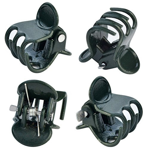 baotongle 100 pcs Plant Clips, Orchid Clips Plant Orchid Support Clips Flower and Vine Clips for Supporting Stems Vines Grow Upright Dark Green