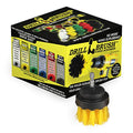 Bathroom Cleaning Brush - Shower Drill Cleaning Brush - Grout and Tile Cleaning Brush - Bathtub Cleaning Brush - Power Cleaning Brush - Shower Scrub Brush - Drill Cleaning Scrubber Brush Kit for Home - color: Yellow