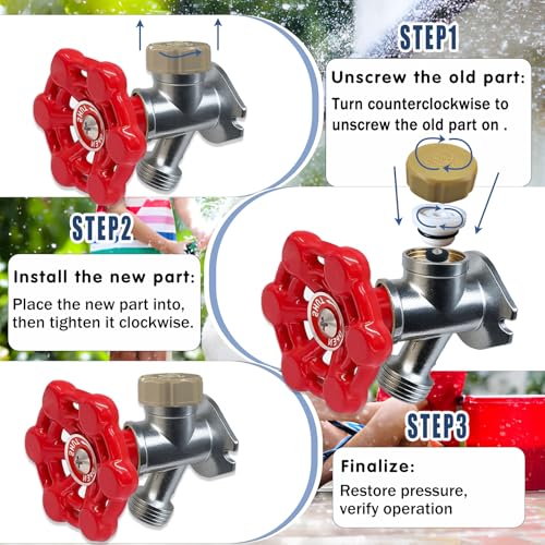 Outdoor Faucets Repair Kit, ASSE 1019-A Water Hose of Home Improvement, ABS Plastic Anti-Siphon Valve Repair for Vacuum Breaker Outside Faucet，1 Pack - style: 1 Pack Anti-Siphon Valve Repair Kit