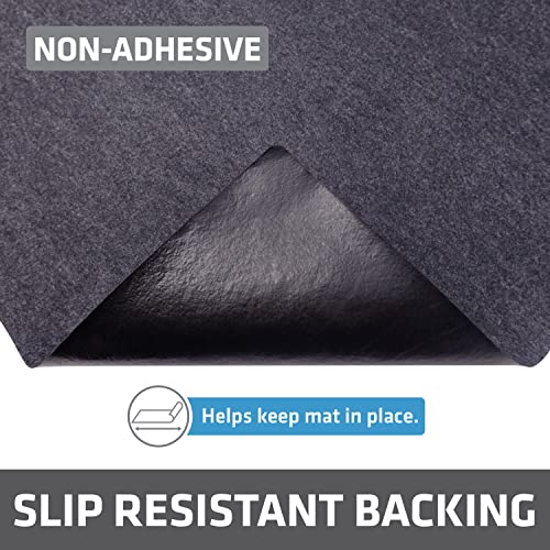 Drymate Premium Under Sink Mat, Waterproof Cabinet Protection Mats for Kitchen & Bathroom, Absorbent Shelf Liners, Slip-Resistant, Machine Washable (USA Made)(24”x29”)(Charcoal)(12-Pack) - color: Charcoal, size: 24" x 29" (12-Pack)