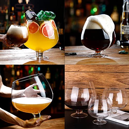 Oversize Large Draft Beer Glass Wine Cork Storage Big Capacity Bar Giant Ice Bucket,Fish Tank,Ornament,Used for Juice, Lemonade, Whiskey, Beer, Cocktail, Drink Glasses,120oz - size: 120oz