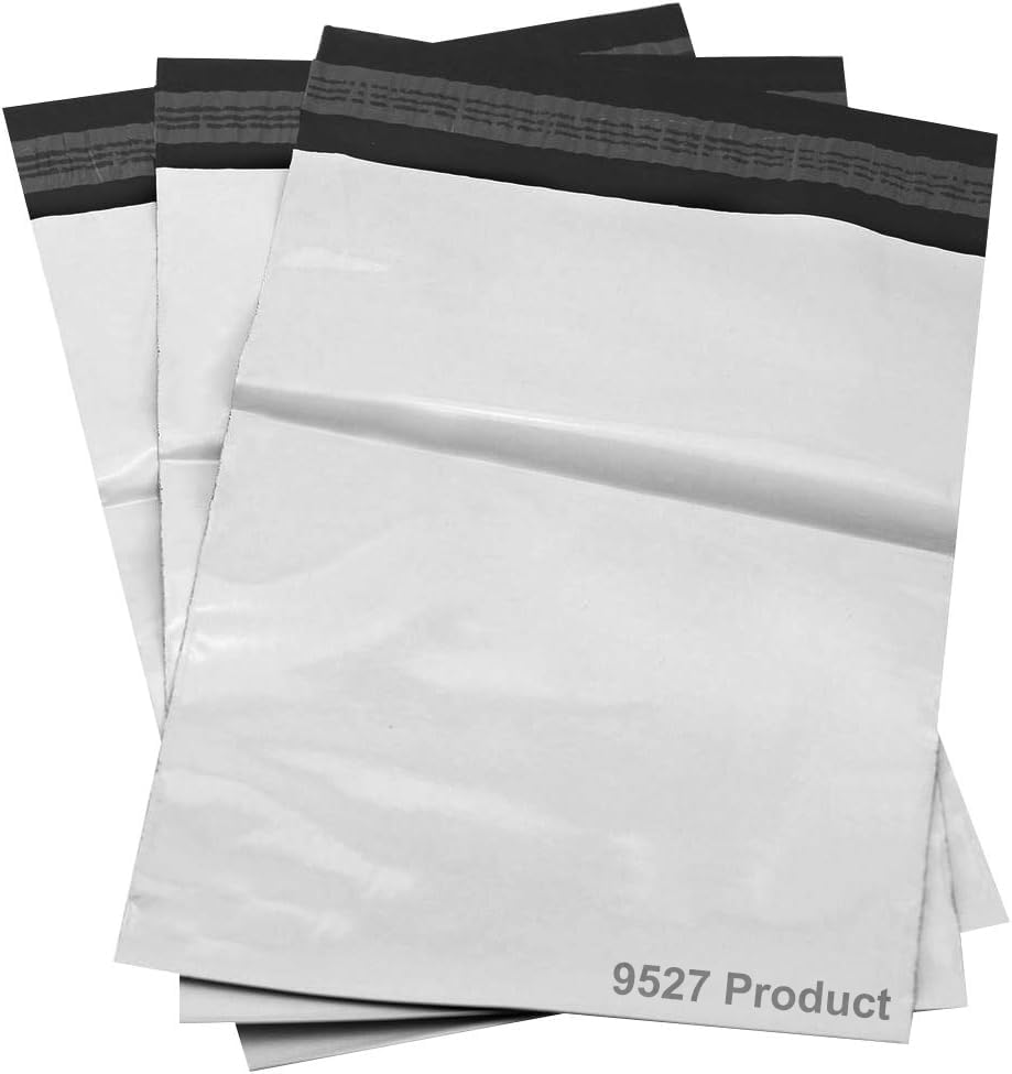 9527 Product Poly Mailers Envelopes Shipping Bags Self Sealing,100 Bags,10x13 inches,2.5 Mil (White) - color: White, size: 10"x13"|100Pcs