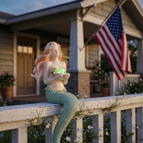 Unique Mermaid Aquarium Decorations - Resin Fish Tank Décor Thematic Ornaments, Waterproof & Non-Toxic Mermaid Statue for Enchanting Aquarium Display, Item (Pink) - color: Pink Mermaid