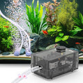 hygger See-Through Air Pump for Aquarium: Adjustable Oxygen Pump，Silent Powerful Aerator Pump 2.5W 2 Air Outlets Ultra Silent for Small Medium Fish Tank,Hydroponic Systerm, Household Commercial Use - size: 2.5W