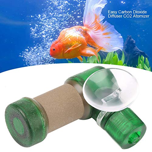 Green L CO2 Diffuser - Aquarium CO2 Atomizer, Easy Carbon Dioxide Dissolve System for Fish
