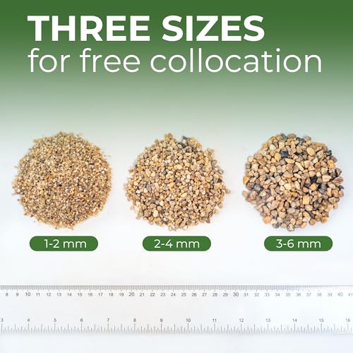 2 lbs Aquarium Gravel, 2-4mm Fish Tank Gravel, Succulent Cactus Pea Gravel for Indoor Plants, River Rocks for Gardening, Flower Pots, Vase Fillers, Garden Landscaping - size: 2-4mm