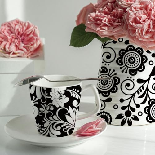 SUPERDANT 4PCS Flowers Underglaze Paper Transfer Floral Blocks Transfer Papers for Clay Ceramic Porcelain Under Glaze Transfers for Pottery Enamel Decals Black Underglaze Decal Handcrafted Gifts - style: Flowers Blocks