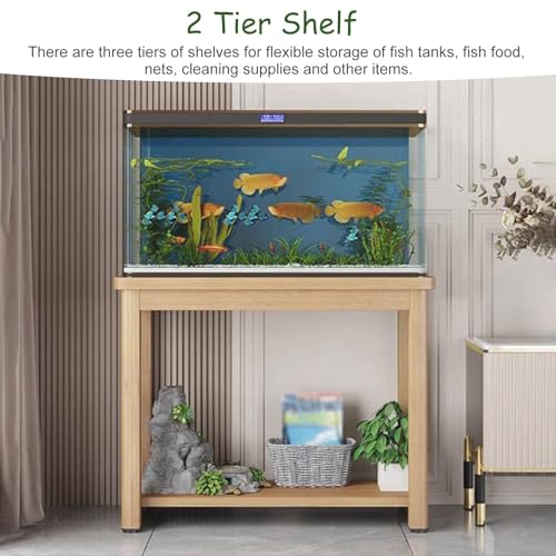 Versatile Wooden Fish Stand Cabinet - Multi-Purpose Plant Shelf for 5-40 Gallon Aquariums, Reptile Rack & Home Storage Organizer, Durable and Sturdy Design - color: B, size: 70x40cm(27 1/2"x15 3/4")