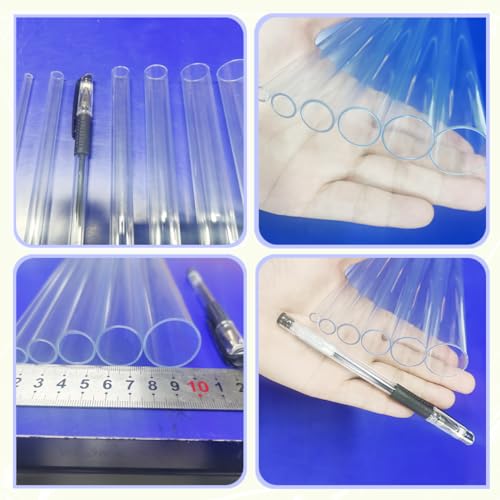 24pcs Rigid Tubing Assortment, 4mm 8mm 12mm 16mm 20mm 24mm ID, 1mm Wall thickness, with 48pcs Round Rubber Plugs For DIY and Home Repairs