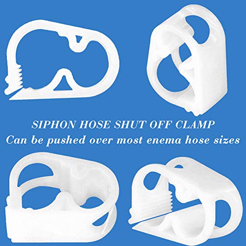 Quickun 20Pcs 5-Sizes Plastic Clamp Kit, 1/8"-3/4" Tube OD Shut Off Hose Clamp Water Flow Control Tube Clip Pipe for Beer Bottle and Infusion Bottle (Pack of 20) - size: *Kit (1/8“-3/4”)