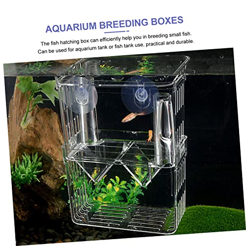 Kisangel 1pc Fish Breeding Box Cups Transparent Isolation Case for Aquarium Hatching and Acclimation Efficient Fish Breeder Box Optimal Water
