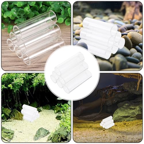 Crystal Shrimp House Acrylic Shrimp Cave Aquarium Décor Shelter Hideaway Stress Reduction Breeding Tube Aquatic Accessories for Fish Tank