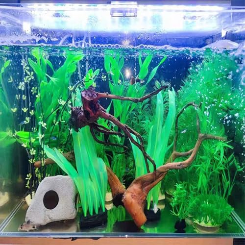 3Pcs Soft Silicone Aquarium Plants Set Glowing Kelp Fish Tank Plants Decor Artificial Green Aquarium Plant Simulation Artificial Water Grass for Fish Tank,7.08in9.84in16.9in - color: Green, size: 7.08in/9.84in/16.9in