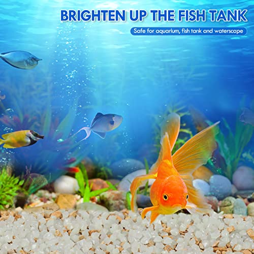 850pc Diamond Shaped Luminous Stone Glow Rocks Small Luminous Pebbles for Fish Tank Aquarium Bonsai Indoor & Outdoor Yard Pathway (White) - size: 850, style: White