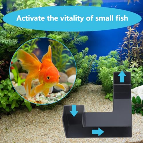 Aquarium Cave, Dual-Entrance Tunnel, Fish Tank Accessories, Decoration Tunnel, Viewing, Shrimp and Hiding, Shrimp Decor