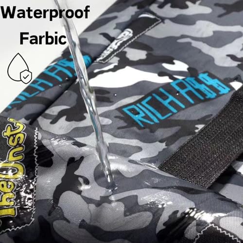 Rod Storage Cover,Fishing Rod Sleeve,Beach Umbrella Storage,Kite Bag,Canvas Bag,Golf Umbrella Cover,Waterproof Multi-functional Case - color: Grey-51 inches