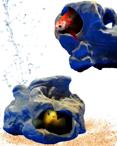 CORISRX DR. Moss Aquarium Decorations Cichlid Stone Marine Rock Cave Decor Decorative Fish Tank Freshwater Saltwater for Small Girls Tiny Turtle Reptile