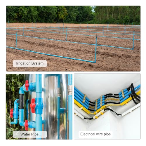 MECCANIXITY Clear PVC Rigid Tube Round Pipe 15mm(5/8") ID 20mm(3/4") OD 14" High Impact for Water Pipe, Aquarium, Fish Tank, Greenhouse Garden, Clear - color: Clear, size: 15mm x 20mm