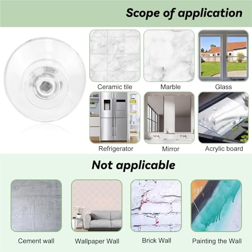 20 pcs Small Suction Cups, Suction Cups with Metal Screw, 1 inch / 25mm Clear PVC Sucker Pad Strong Adhesive Suction Hook Holder for Window Car Glass Shade Cloth Glass Bathroom Wall Door (Metal,PVC)