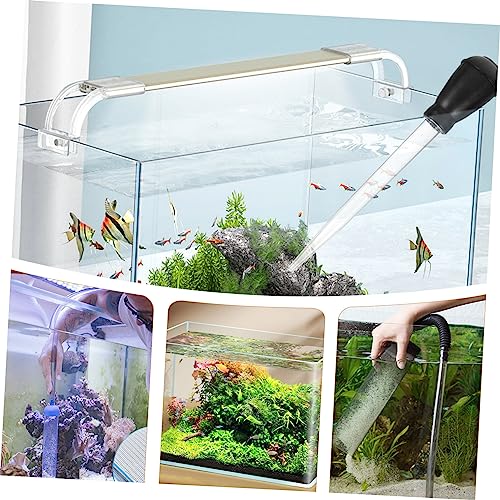 Toddmomy 1set Manual Fish Tank Cleaning Tool Easy Operate Siphon for Water Faeces Removal Lightweight Convenient Household Water Cleaner for Gravel and Cleaning