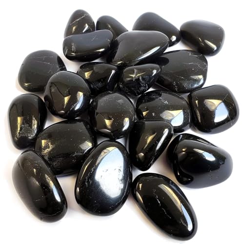 HappyFiller 18 LB Black Pebbles Decorative Polished Terrarium Rocks Stones for Aquarium,Fish Turtle Tank,Fountain,Plants Top Dressing,Cactus,Succulents,Garden Landscaping,0.8-1.6 Inch - color: Black