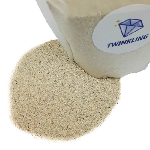 TWINKLING Silica Sand, Aquarium Sand, Horticultural Sand, Vermiculite, Coarse Sand for Plants, Fire Pit, Aquarium, Fish Tank, Resin Art, DIY Craft, Vase Filler, Home Decor, 410g/14.5oz (50-80 Mesh) - size: 50-80 Mesh