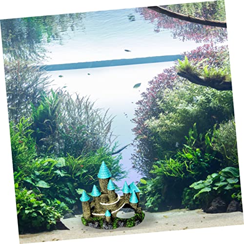 PRETYZOOM Cartoon Castle Aquarium Decor Vibrant Fish Tank Ornament Easy-Care Accessory for Aquariums Beautiful Castle Model for Tank Decoration and Attractive Design