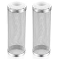 2PCS Filter Covers Aquarium, 16mm Stainless Steel Filter Intake Guard Aquarium, Metal Fish Tank Mesh Intake Strainer, Metal Prefilter Tube Net Cover, Shrimp Tank Accessories for Fish Tanks Inlet Pond