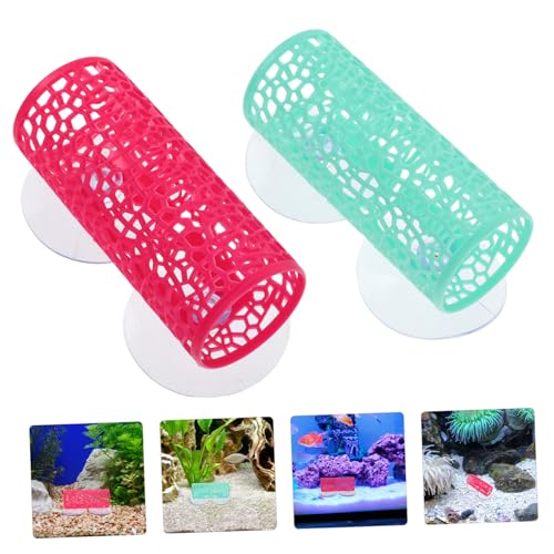 BESPORTBLE 2pcs Fish Tank Tunnel Bed Durable Betta Hiding Tube with Aesthetic Aquarium Ornament for Shrimp Habitat and Betta Fish Shelter Enhances Natural Environment
