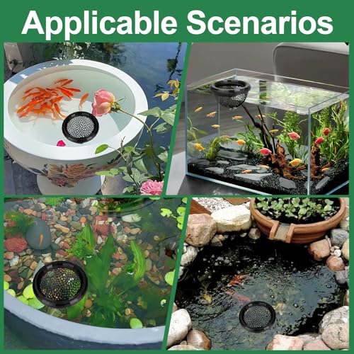 Uncle Yang 2 PCS Floating Betta Hammock & Shrimp Shelter 3D Printed Aquarium Decor Floating Betta Hide with Feeding Ring Safe Resting Spot for Betta Fish, Shrimp and Small Fish